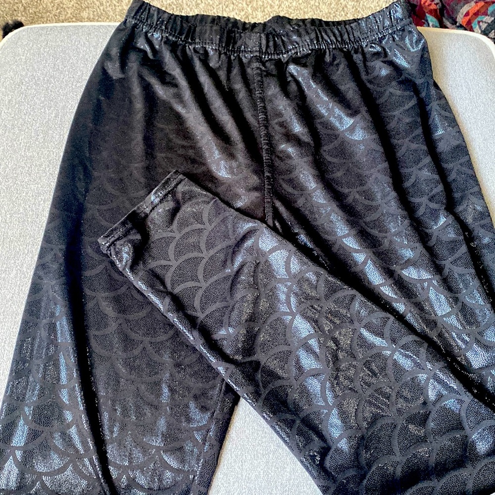 Black mermaid leggings. Only worn once.